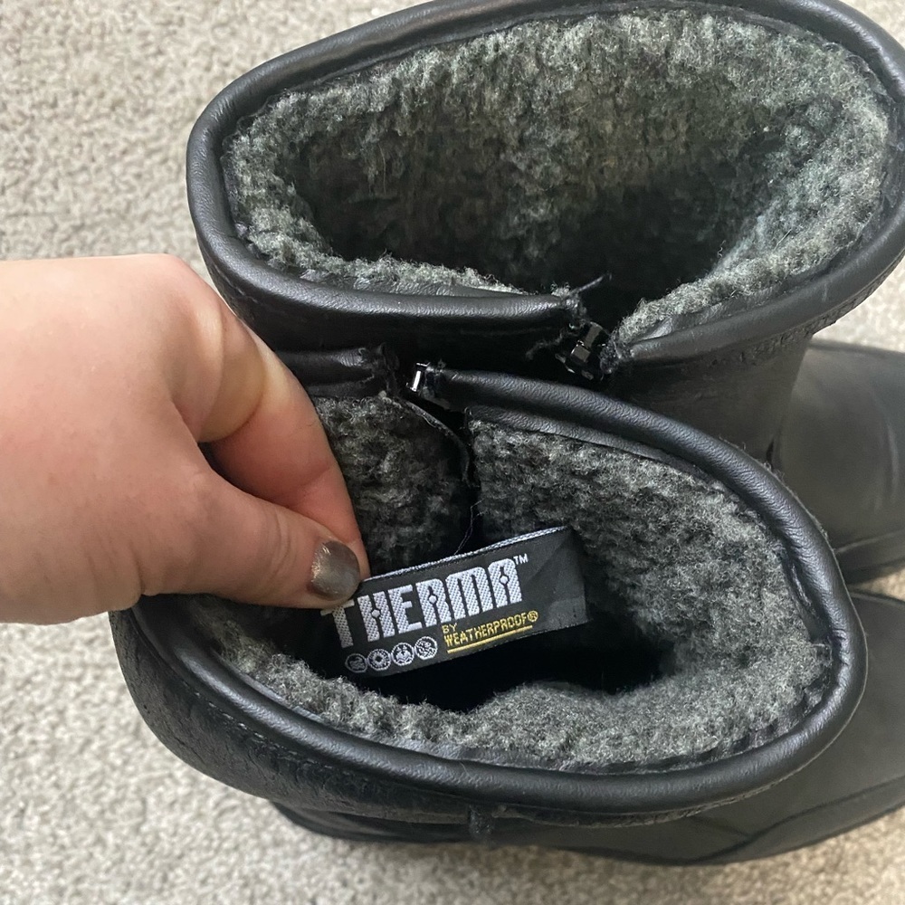 Therma by weatherproof black snow boots, women’s 8​​​ - Picture 7 of 11